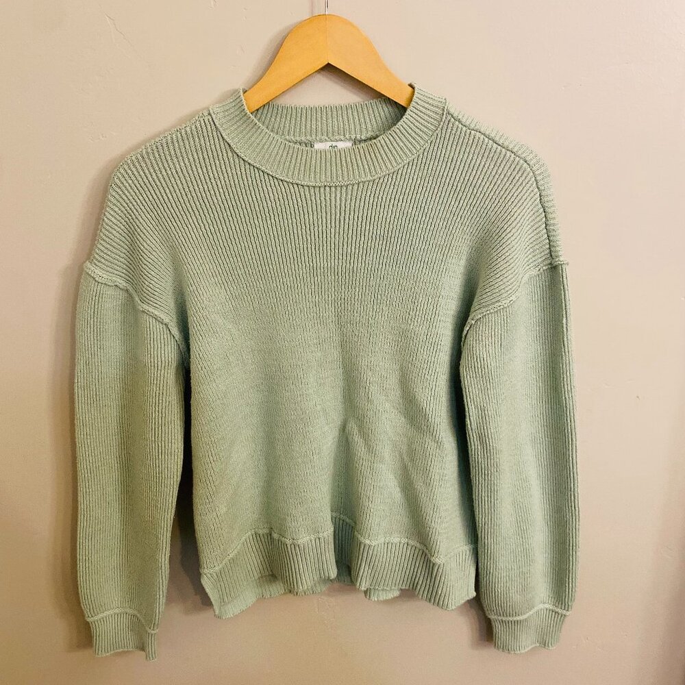 Womens aqua colored sweater
